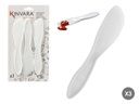 Cuchillos plástico untar: juego de 3 unidades ideales para tu cocina