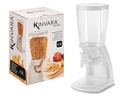 Dispensador de cereales plástico blanco 4,5L, práctico y funcional