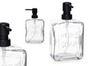 Dispensador de jabón transparente, elegante y práctico para tu baño
