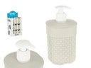 Dosificador plástico para baño 580ml color beige, ideal y práctico