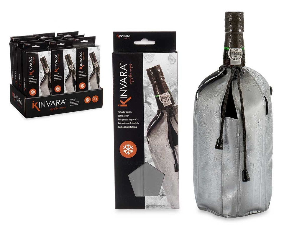 Enfriador botella vino gris: Mantén tu bebida siempre perfecta