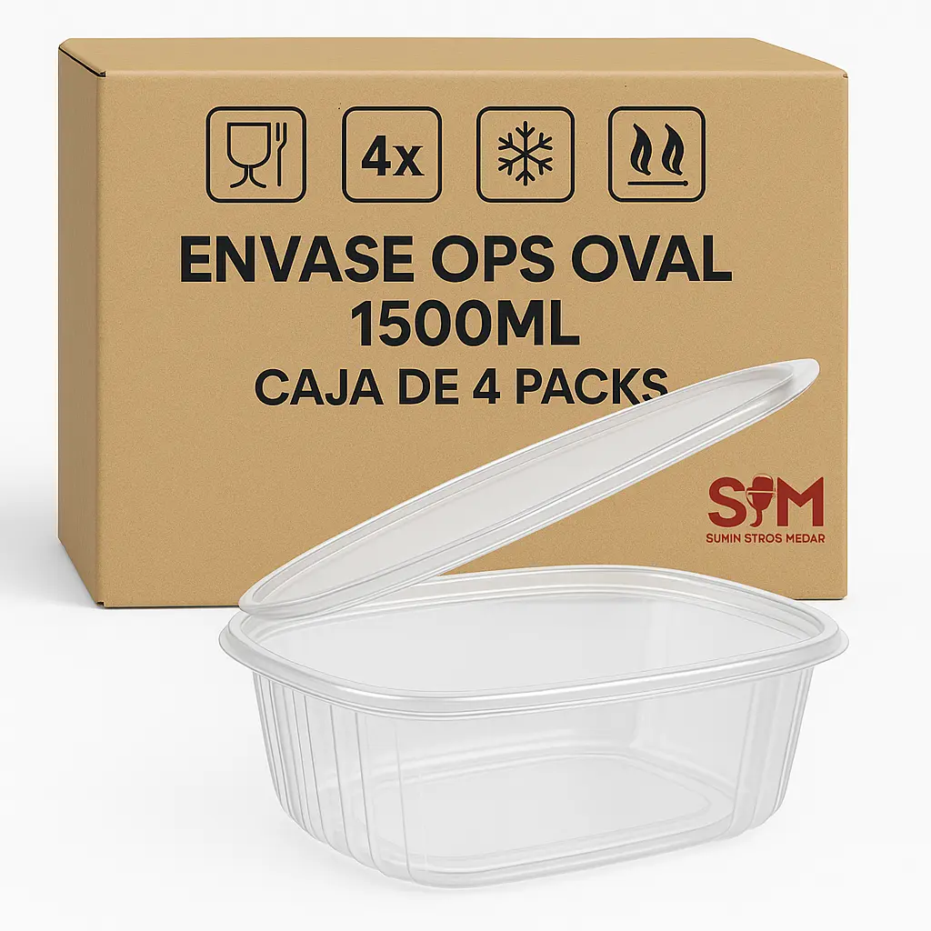 Envase OPS Oval 1500ml