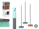 Escoba palo madera antracita: limpieza eficiente en 3 colores