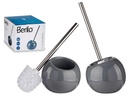Escobillero cerámica inclinado gris: Elegancia y funcionalidad en baño