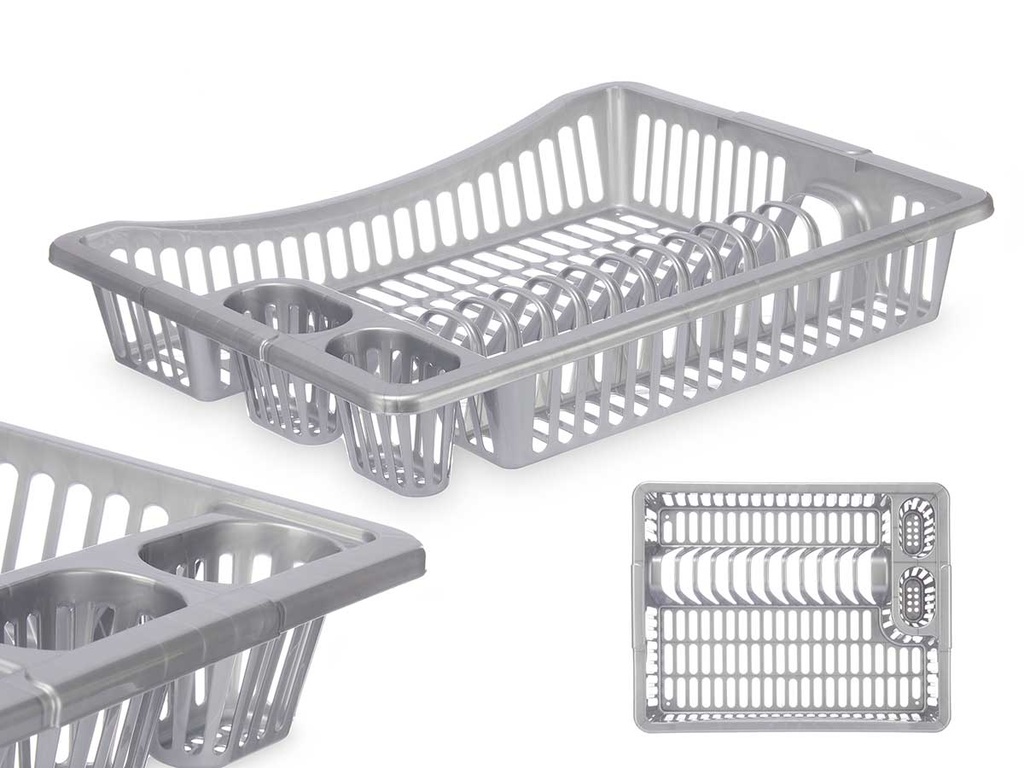 Escurreplatos grande plata: óptima organización y secado eficiente
