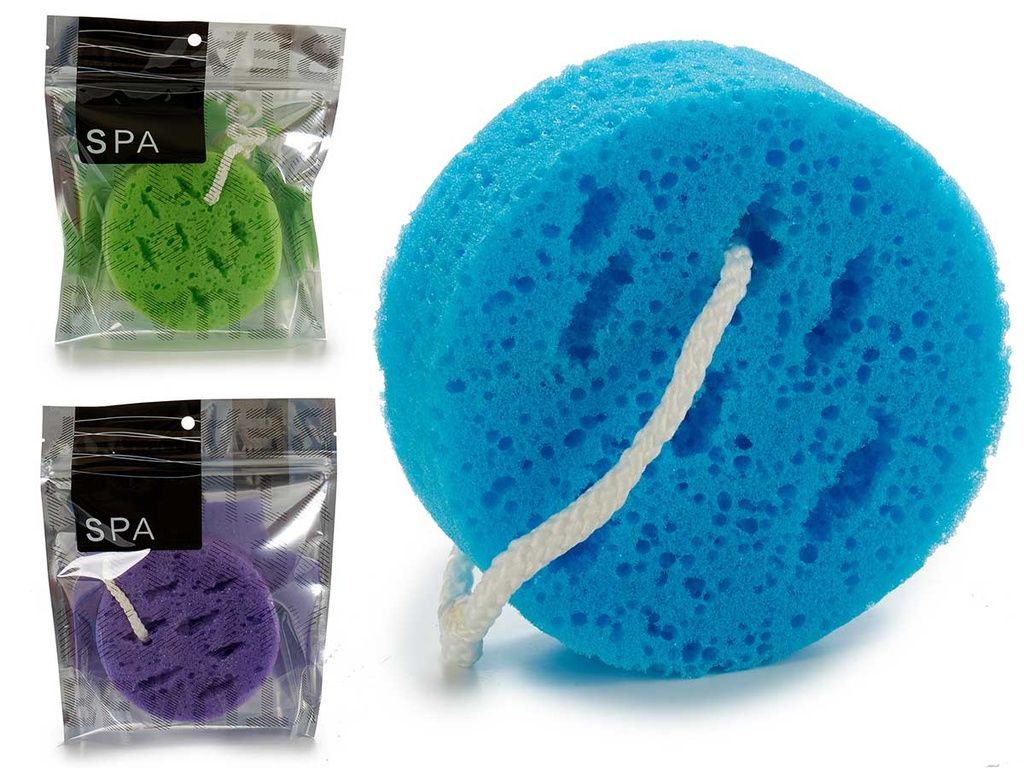 Esponja redonda surtida en 3 colores para un acabado perfecto