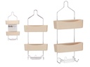 Estantería ducha 2 pisos beige: Organización y estilo en tu baño