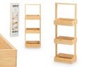 Estantería triple bambú con asa: Elegancia y funcionalidad en tu hogar