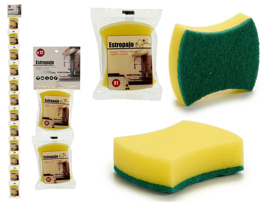 Estropajo ovalado: limpieza eficaz y duradera para tu hogar