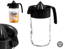 Exprimidor de cristal negro 660ml: diseño elegante para tu cocina