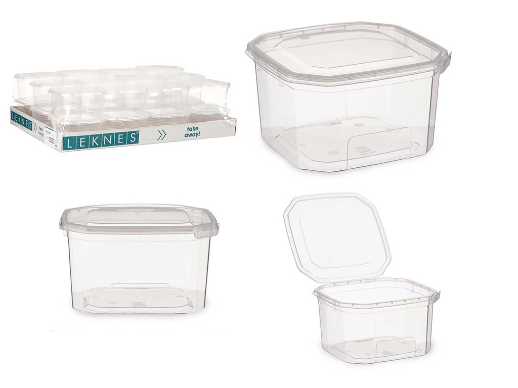 Fiambrera Plástico Rectangular 750ml: Ideal y Duradera para Comida