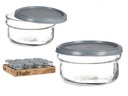 Fiambrera cristal redonda 415ml gris: Ideal para llevar tu comida