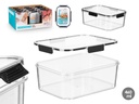 Fiambrera hermética negra de 460ml, ideal para comidas sin fugas