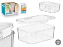 Fiambrera rectangular hermética blanca 950ml: frescura garantizada