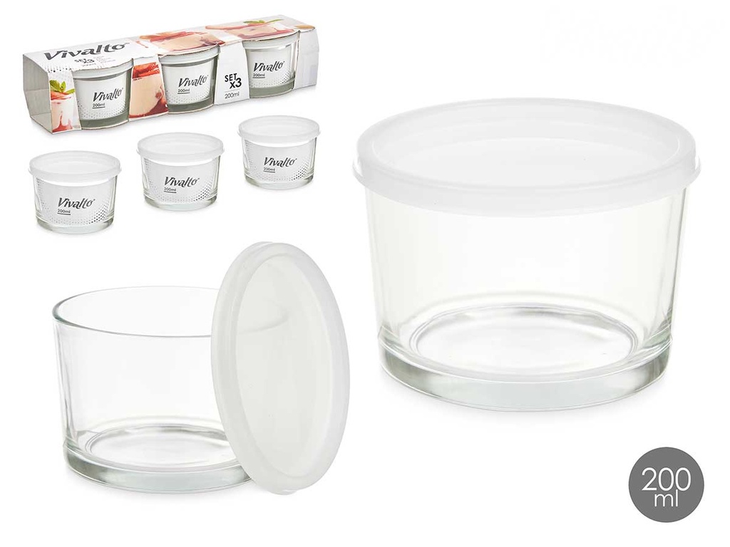 Fiambreras de vidrio 200 ml: prácticas y ecológicas para tu comida