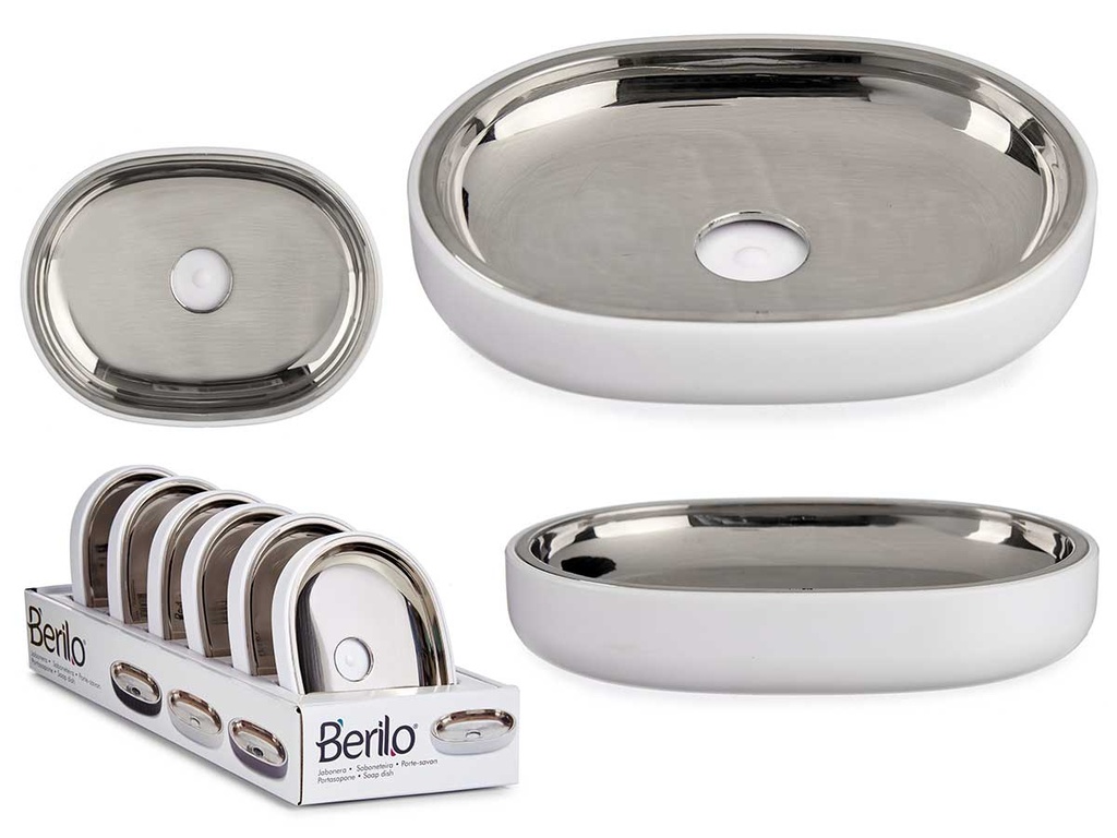 Jabonera plateada blanca: Elegancia y funcionalidad para tu baño