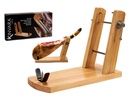Jamonero doble brazo en madera de pino, durabilidad y estilo natural