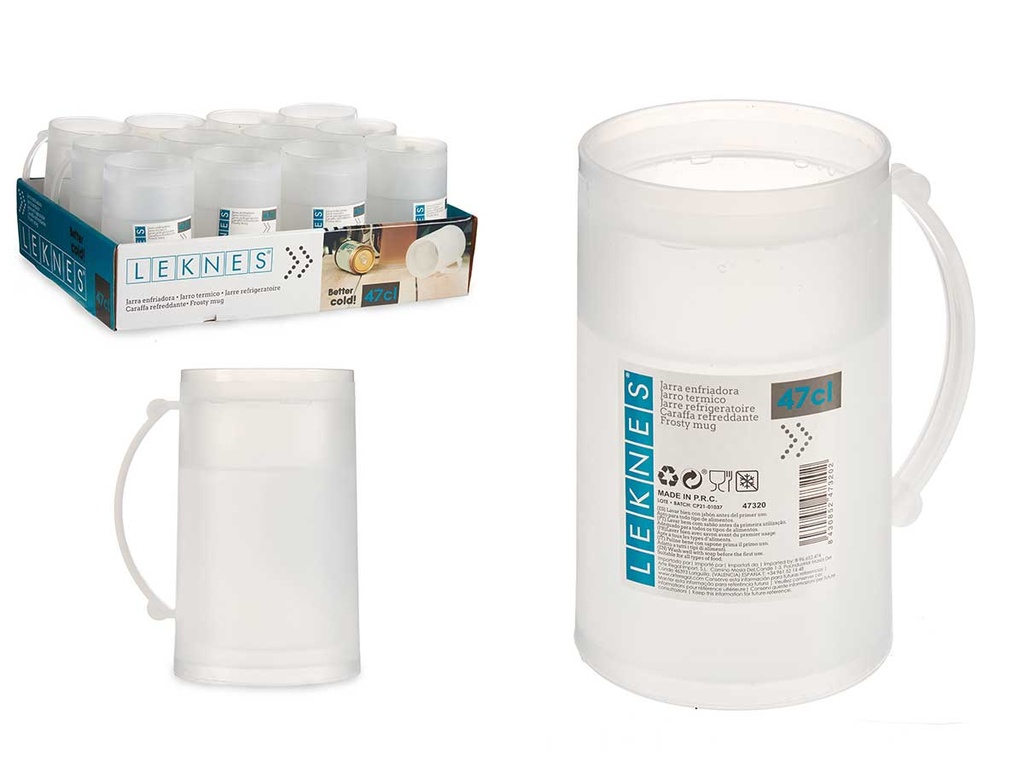 Jarra enfriadora transparente: Mantén tus bebidas frescas y elegantes