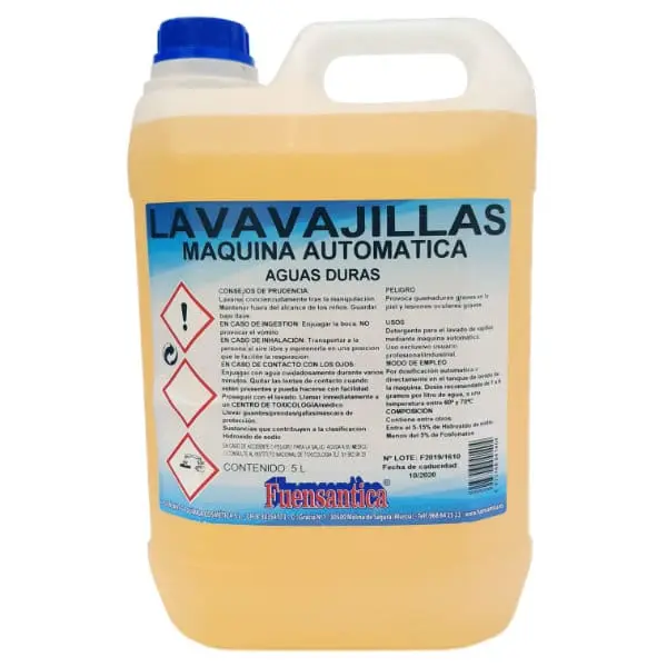 Lavavajillas Máquina Aguas Duras