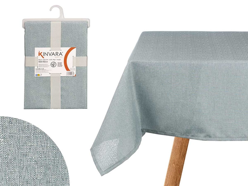 Mantel poliéster azul palo: Duradero y elegante para tu mesa
