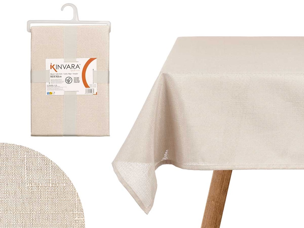 Mantel poliéster crudo: elegancia y resistencia para tu mesa