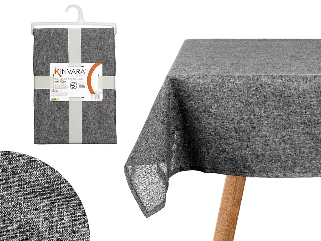Mantel poliéster gris oscuro: elegancia y durabilidad para tu mesa