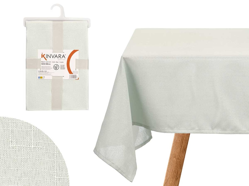 Mantel poliéster verde palo: elegancia y fácil limpieza para tu mesa