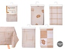 Mantel rectangular elegante y versátil en 4 colores tierra