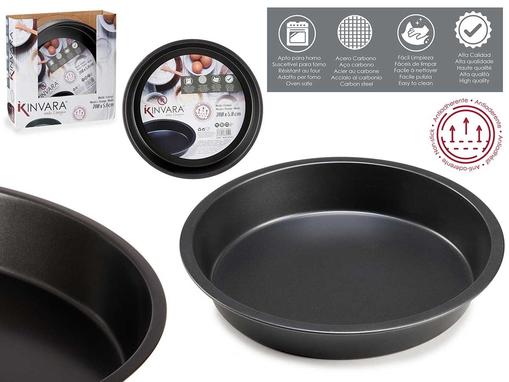 Molde redondo metal 28cm: Resistente y perfecto para tus pasteles