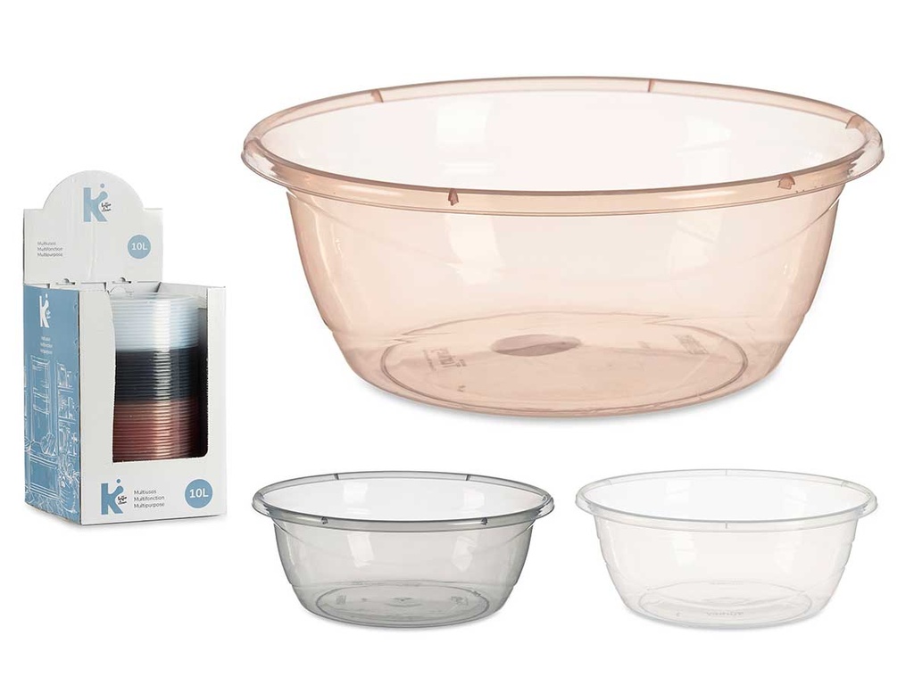 Multiuso plástico 10L transparente: perfecto para organizar y guardar