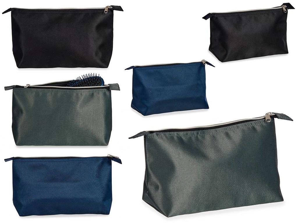 Neceser caballero surtido en 3 colores oscuros, práctico y elegante