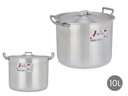 Olla de aluminio 26 cm 10 l: Ligera y eficiente para cocinar rápido