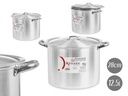 Olla de aluminio 28 cm, ligera y durable para cocinar con facilidad