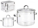 Olla de borosilicato 1000ml: Resistente y Ideal para Cocinar