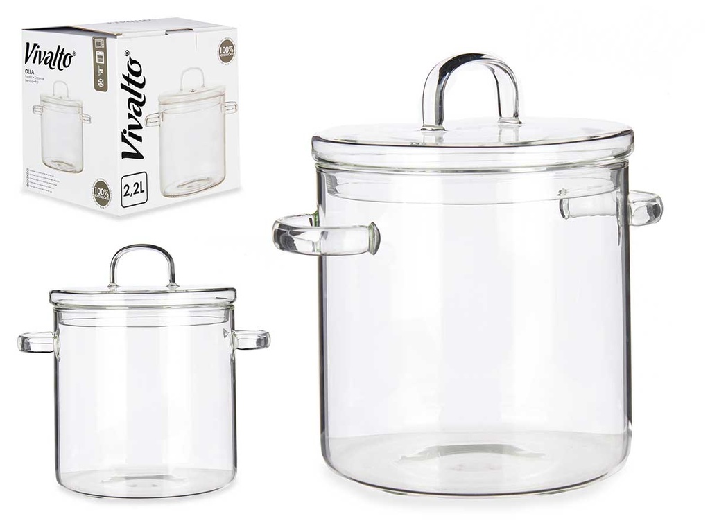 Olla de borosilicato: Resistente, ligera y perfecta para cocinar
