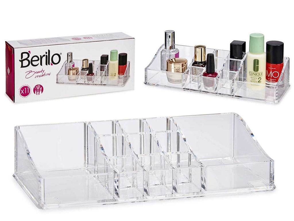 Organizador 11 huecos grandes laterales para óptimo espacio