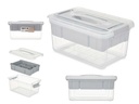 Organizador plástico 5L gris: estilo y máxima organización