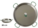 Paellera pulida de 80 cm, ideal para 40 raciones de sabor