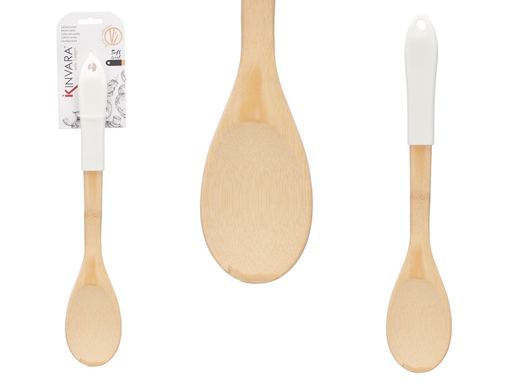 Pala cuchara de bambú blanca: estilo y eco-amigabilidad en tu cocina