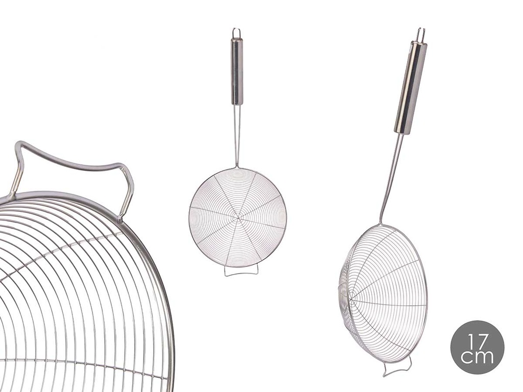 Pala escurridor de acero con soporte: cocina fácil y rápida
