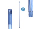 Palo metal rayas: 130 cm de estilo y durabilidad en azul