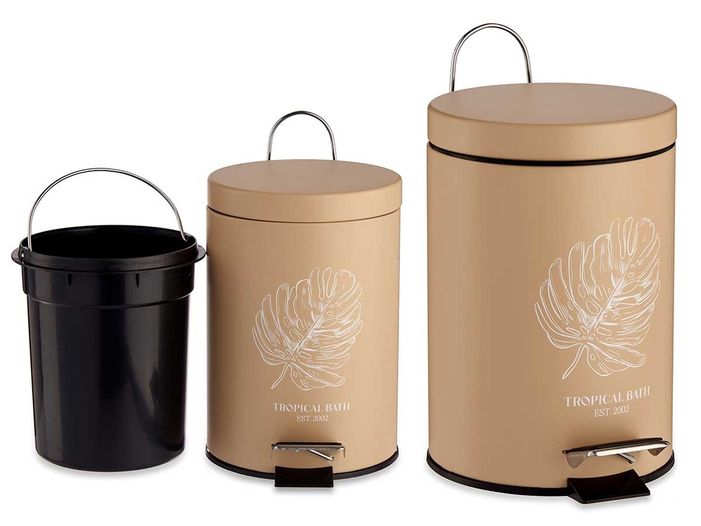 Papelera Tropical Bath 3L: Estilo y Funcionalidad para Tu Baño