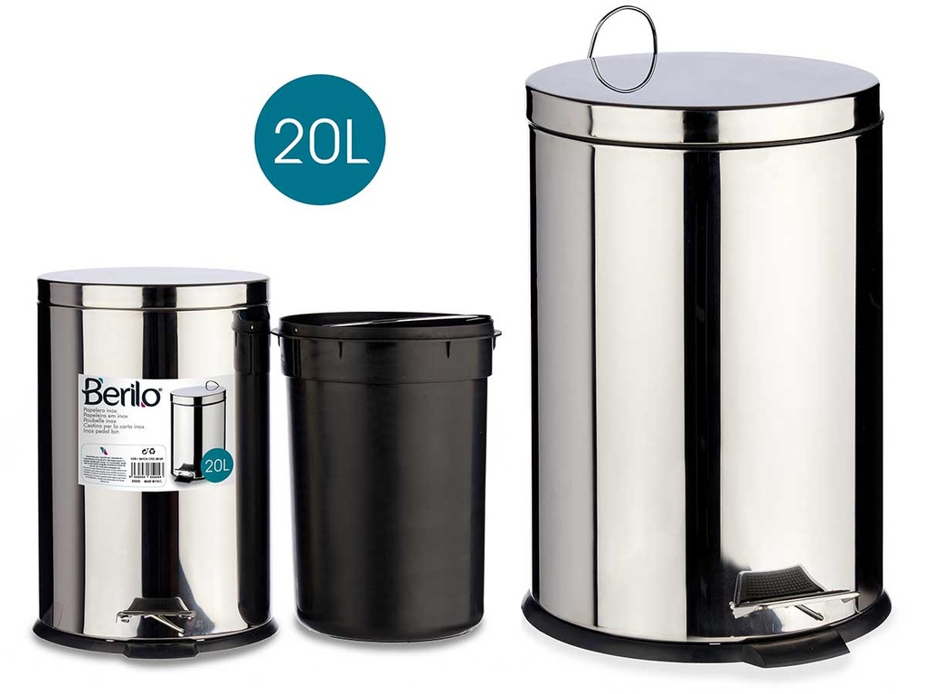 Papelera de acero inoxidable 20l: Elegancia y durabilidad en tu hogar
