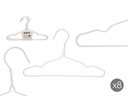 Perchas Infantiles Metálicas con Silicona Blanca - Organiza tu Ropa