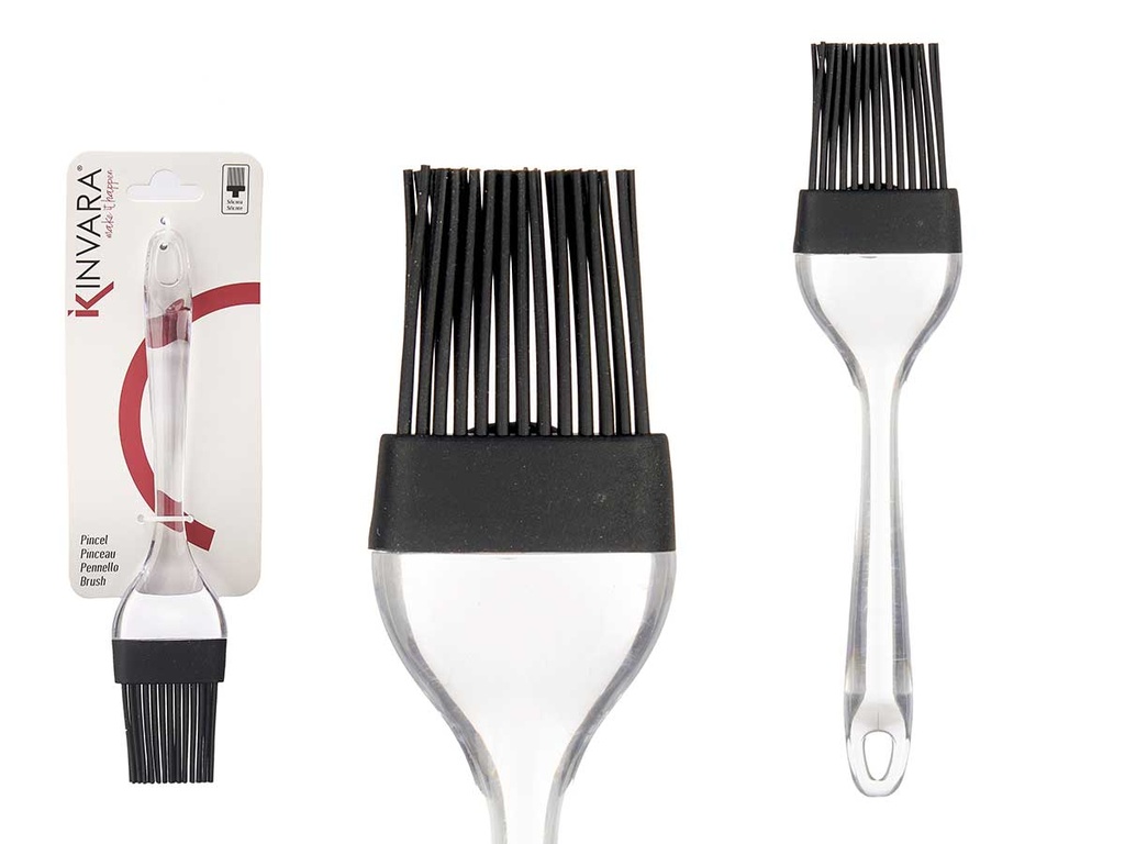 Pincel silicona cocina transparente negro: Durable y fácil de limpiar