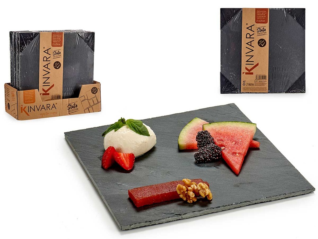 Pizarra aperitivo cuadrada: Ideal para tus reuniones y eventos