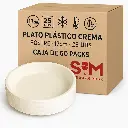 Plato Plástico Crema Postre 17cm