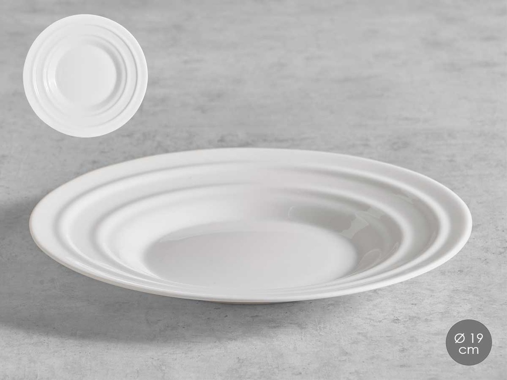 Plato Postre Ondas Opal 19cm: Elegancia y Estilo en tu Mesa