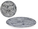 Plato de porcelana llano de 26 cm, elegante diseño en hoja