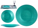 Plato de vidrio turquesa: elegancia y funcionalidad para tu mesa